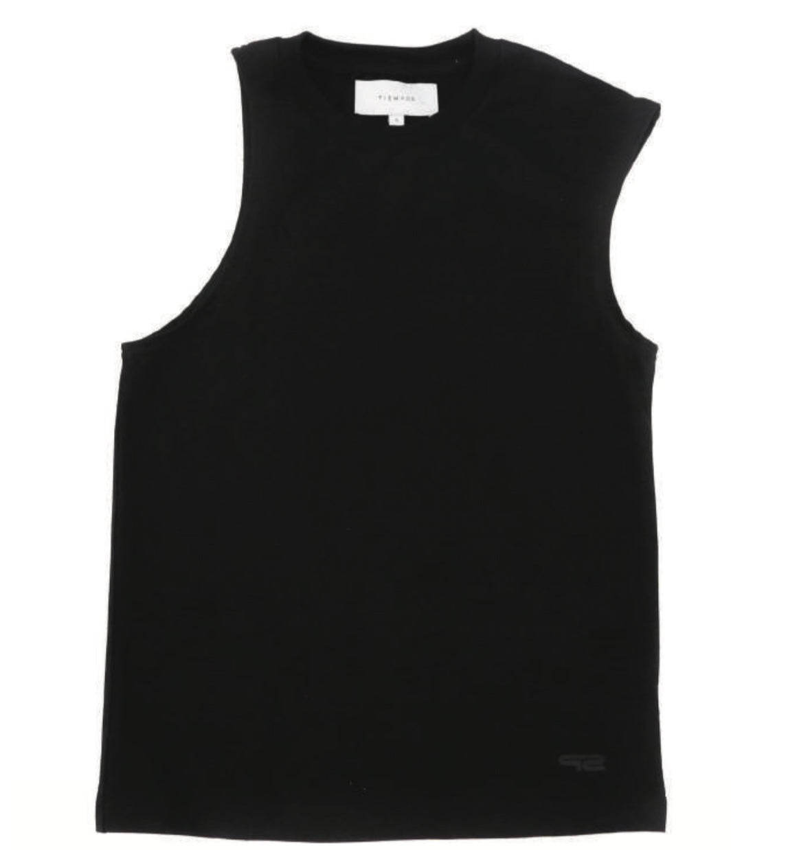 Extended Sleeve Tank Top Jet Black
