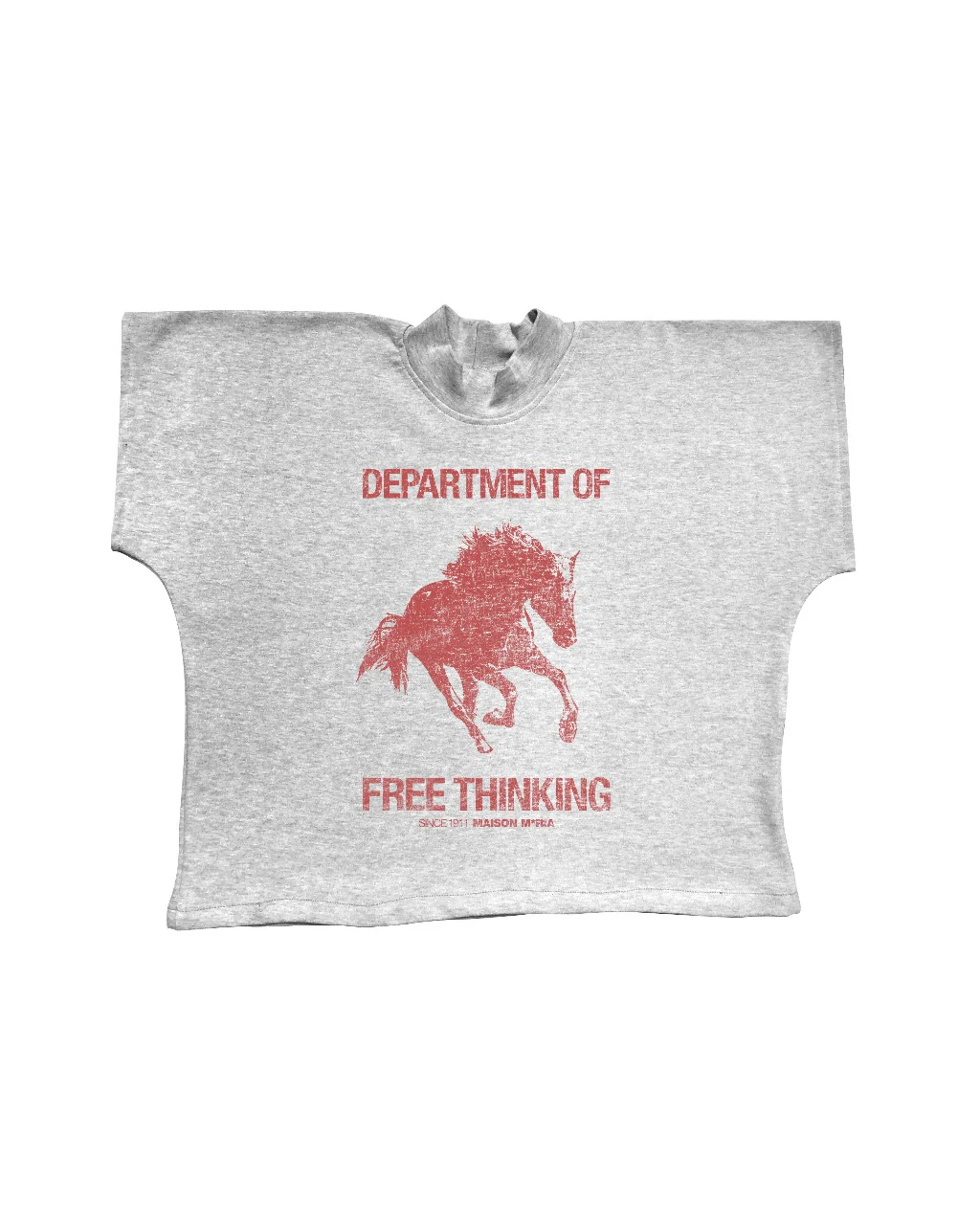 Thinking T-Shirt Gris con Rojo