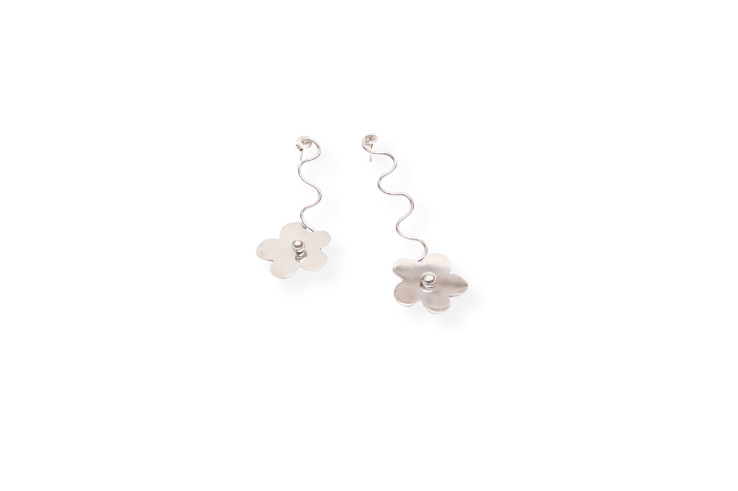Aretes Flores Columpio