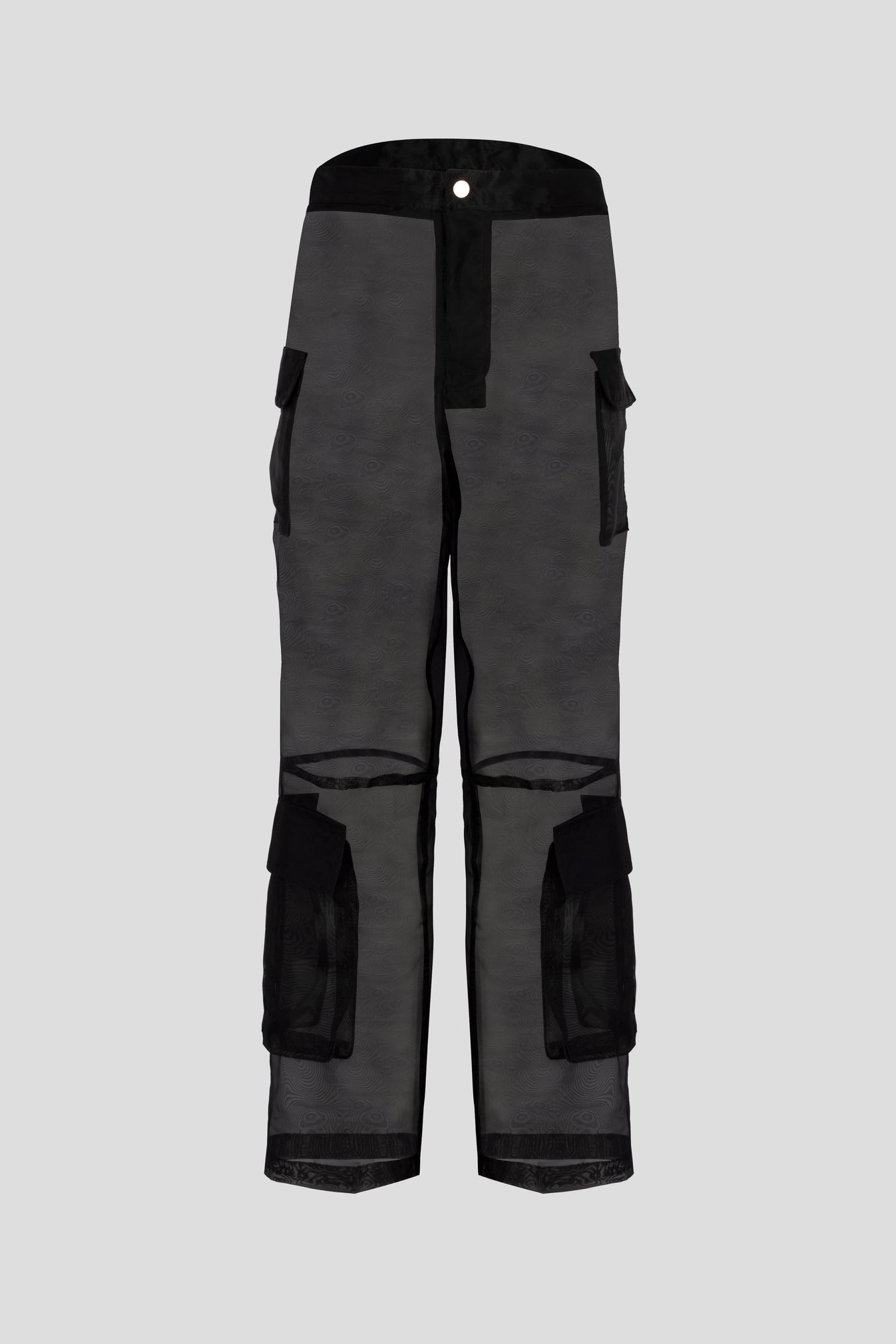 Translucent Cargo Pants Black