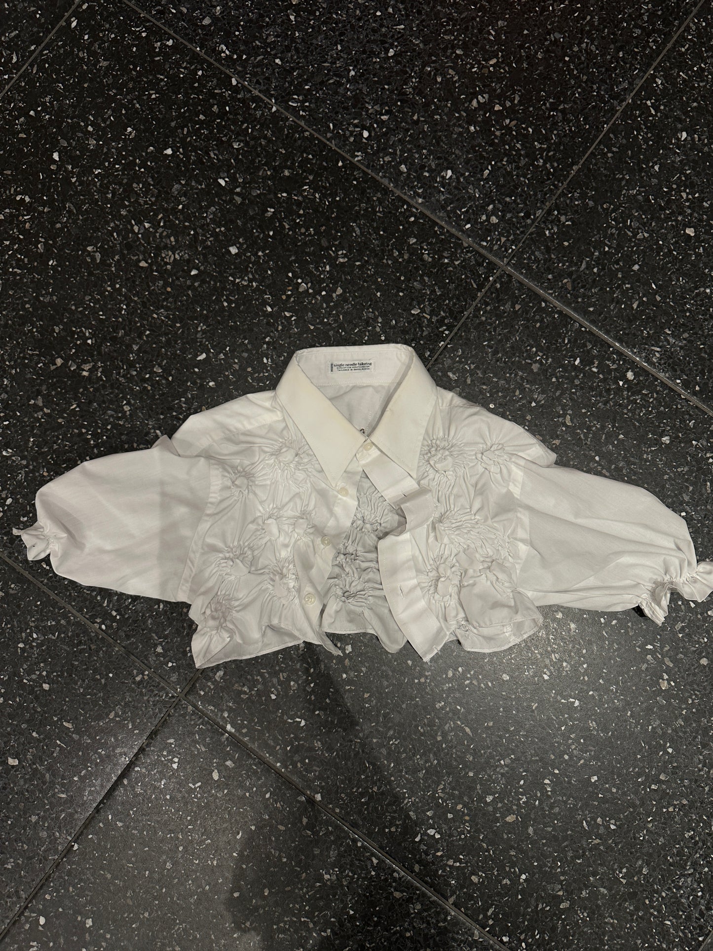 Camisa Cropped Textura