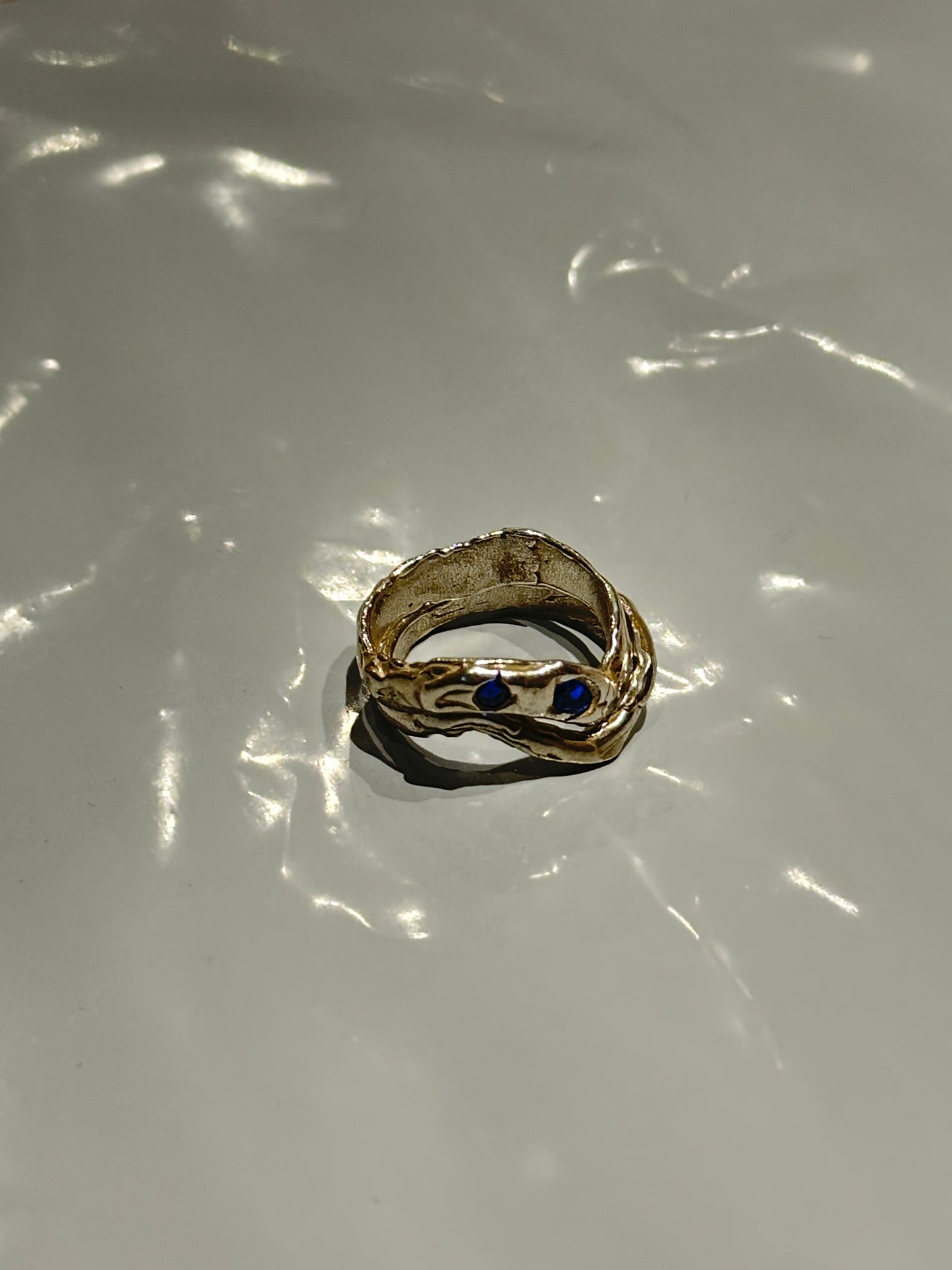 Anillo Stack Zirconia Zafiro