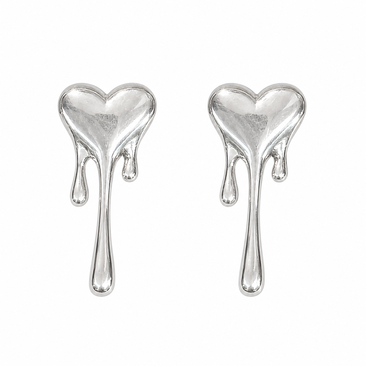 Aretes Corazón Derretido