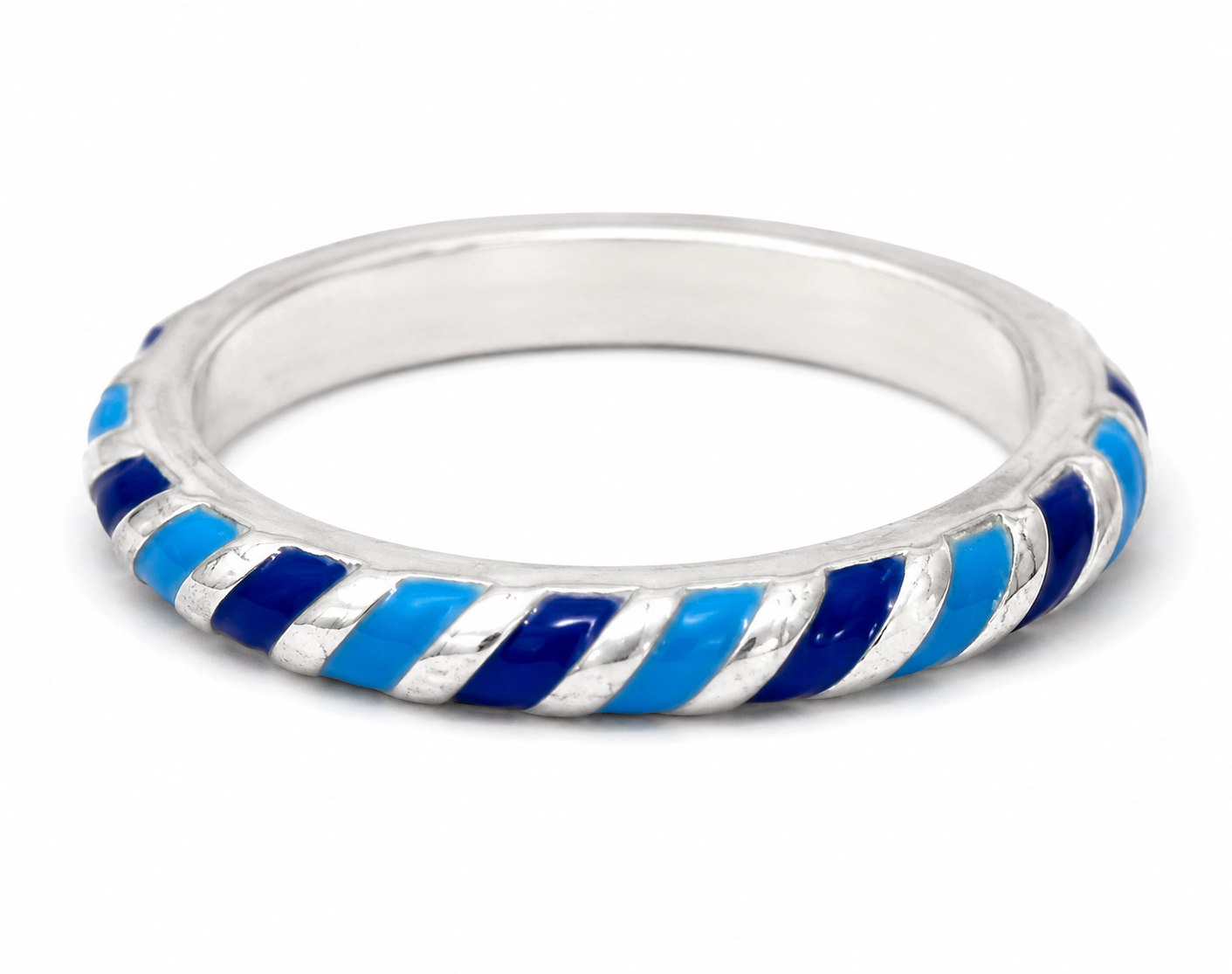 Anillo Twist Azul