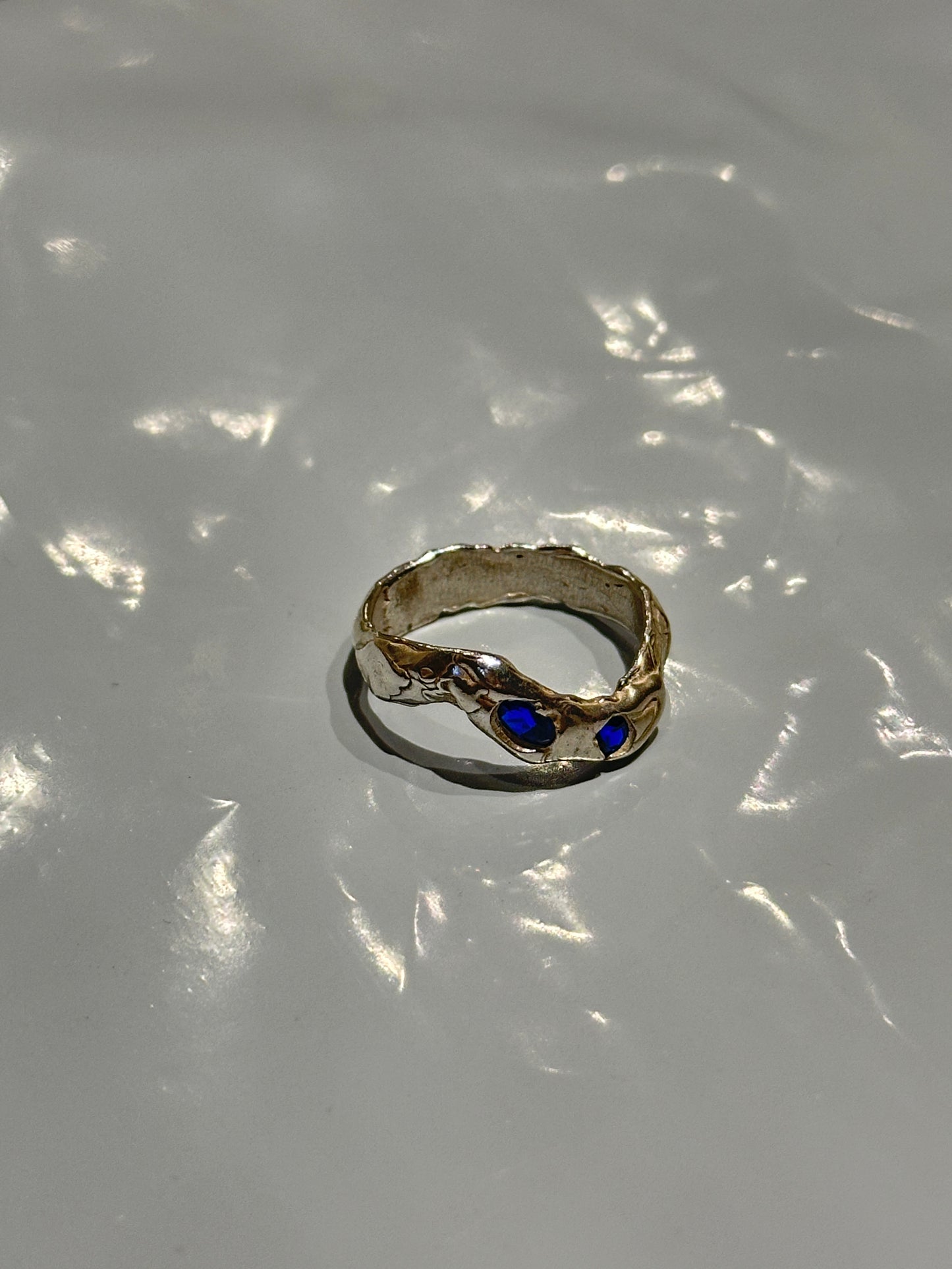Anillo Stack Zirconia Zafiro