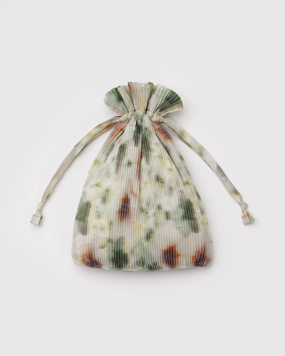 Pleated Baggu Abstract Floral Bag