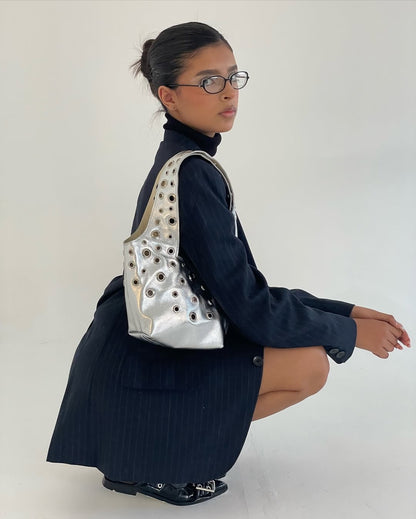 Bolsa de Piel Plata