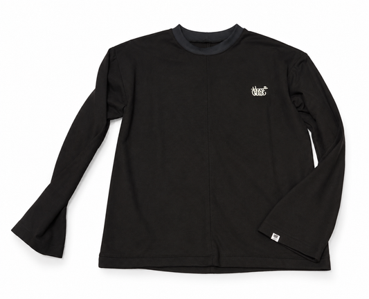 Playera Manga Larga Negra