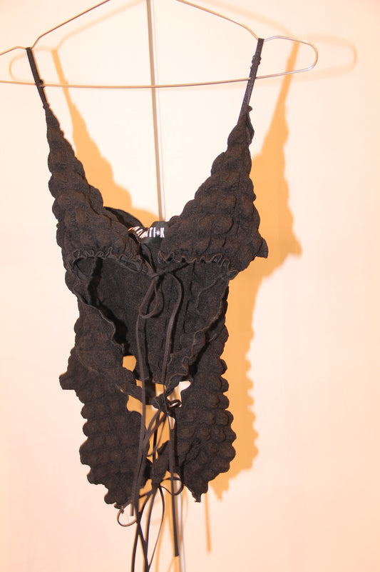 Top de Tirantes Negro