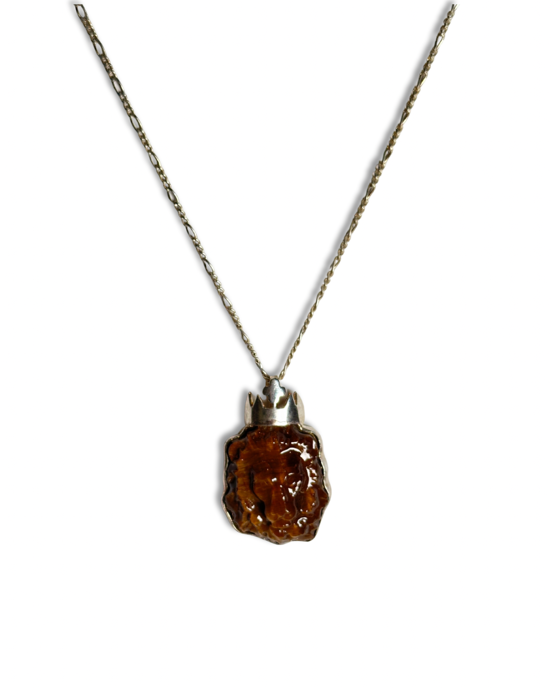 Collar león Piedra Ojo de Tigre