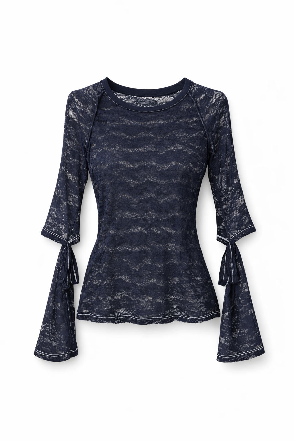 Lace Top Azul Rey