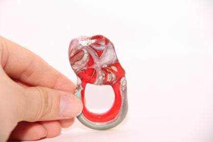 Anillo Chunky de Cristal de Murano