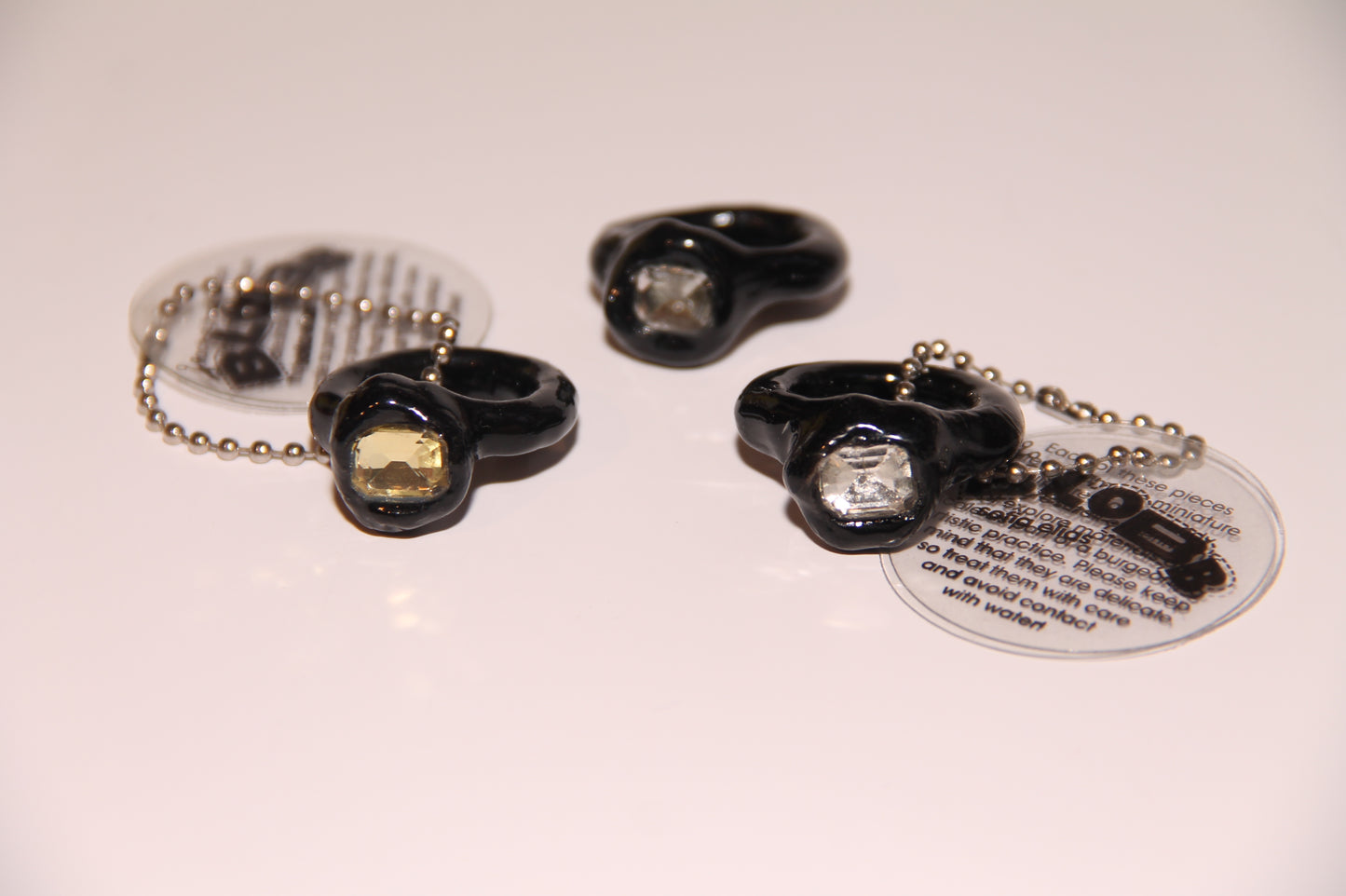 Black Bling Rings