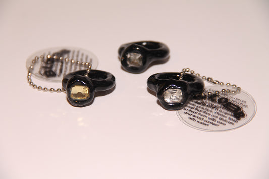 Black Bling Rings