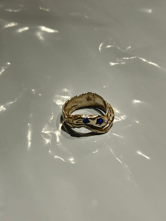 Anillo Stack Zirconia Zafiro