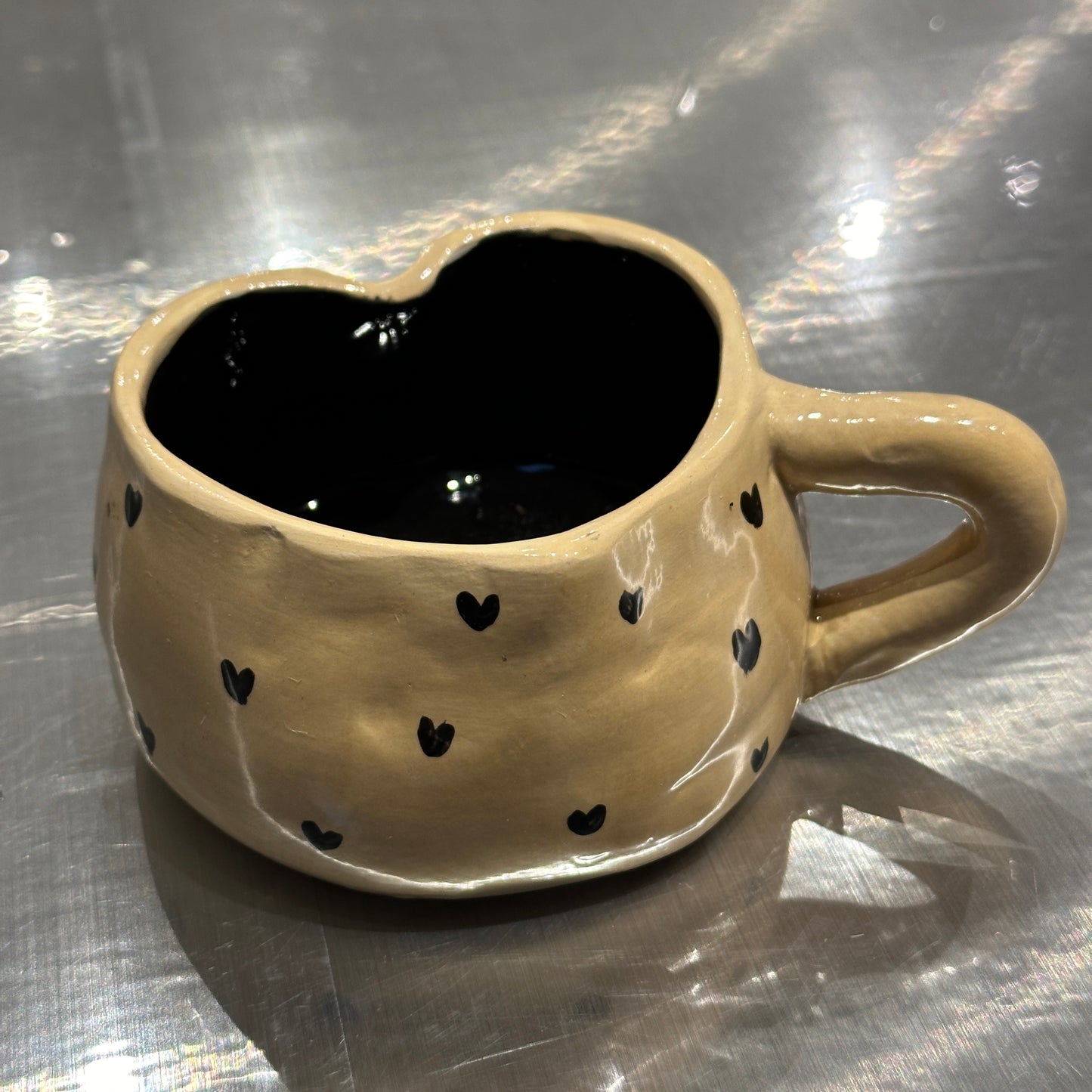 Taza Corazón Negro