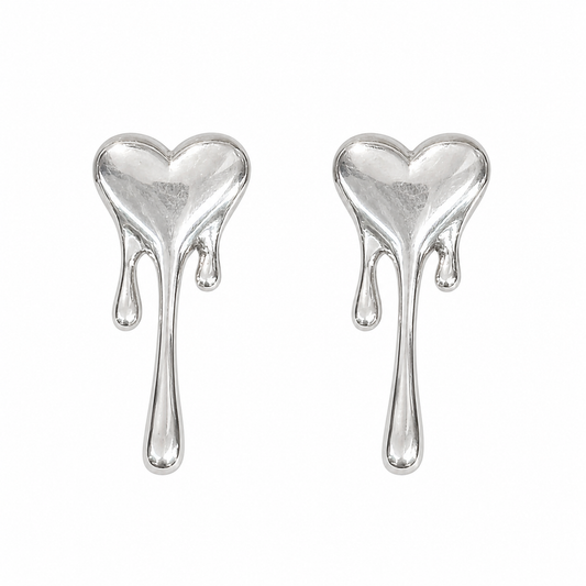 Aretes Corazón Derretido