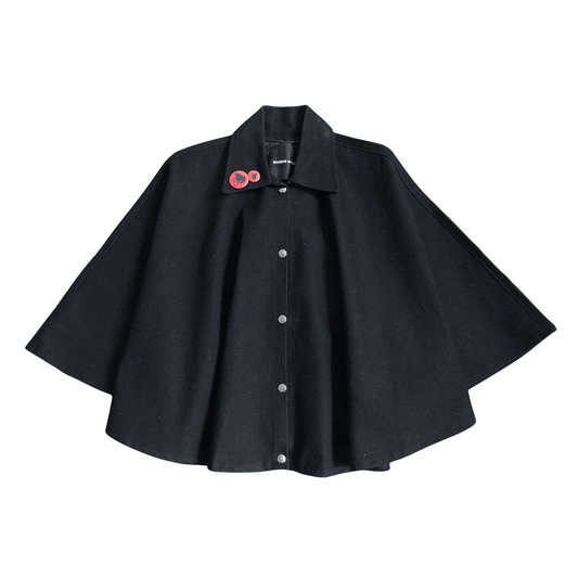 Denim Cape- Gris