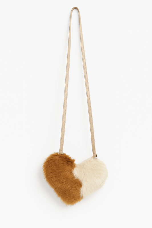 Bolsa Corazón Piel de Vaca