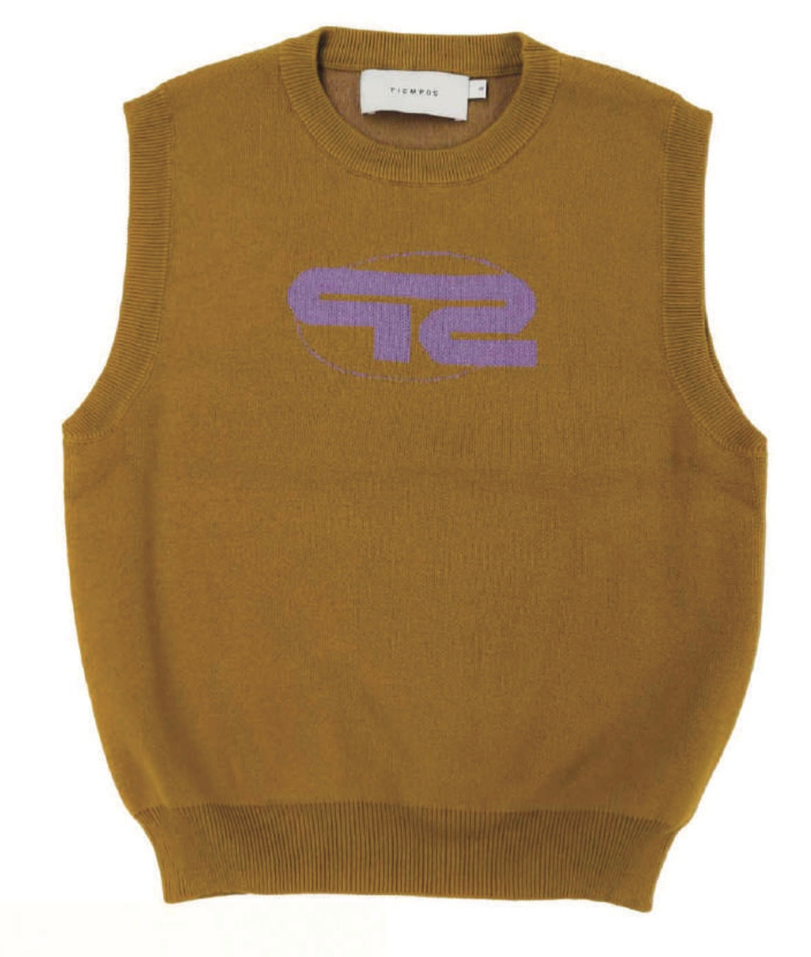 Cotton Knit Vest Amber & Gold Lavander