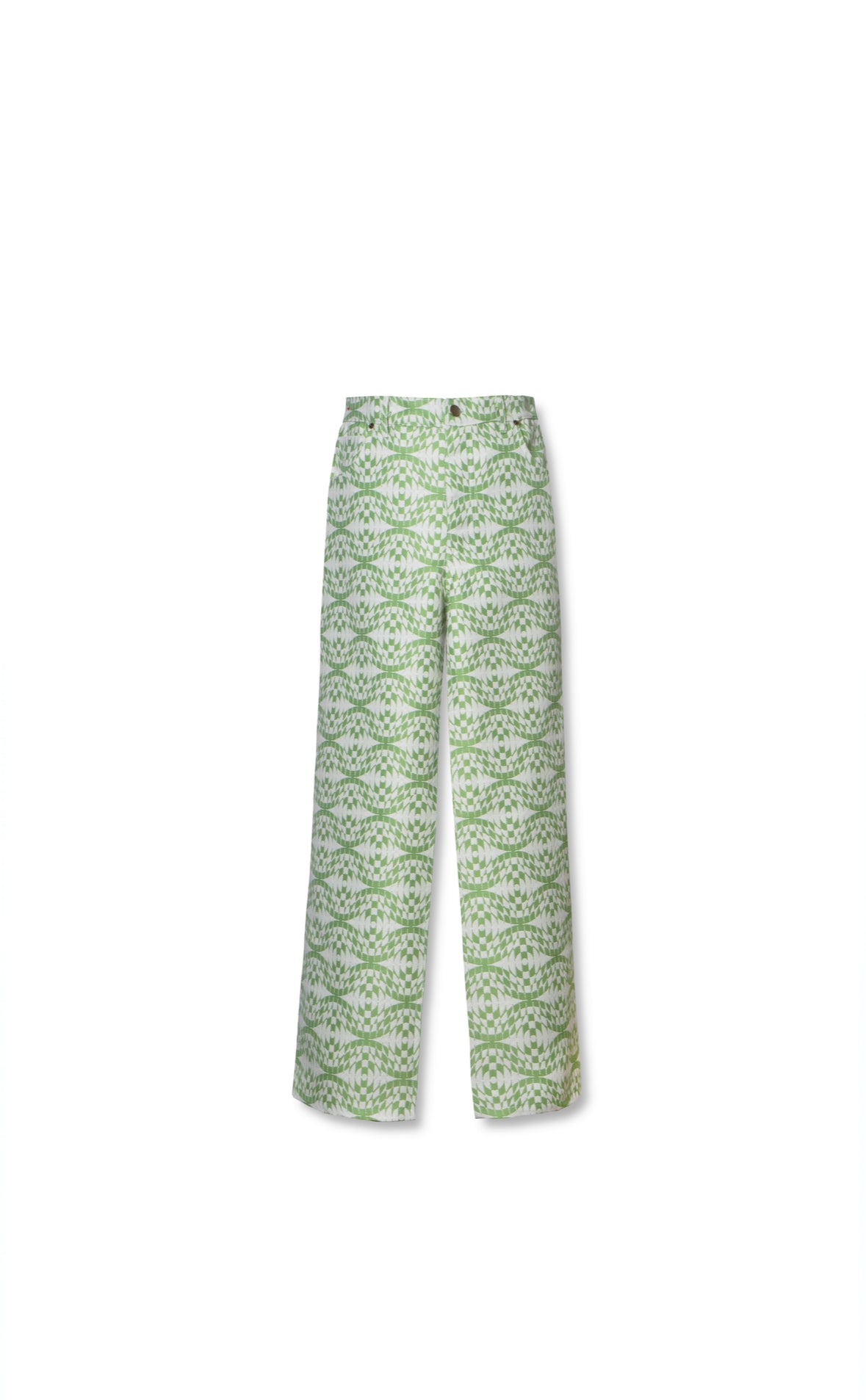 Groovy Damero Green Jeans