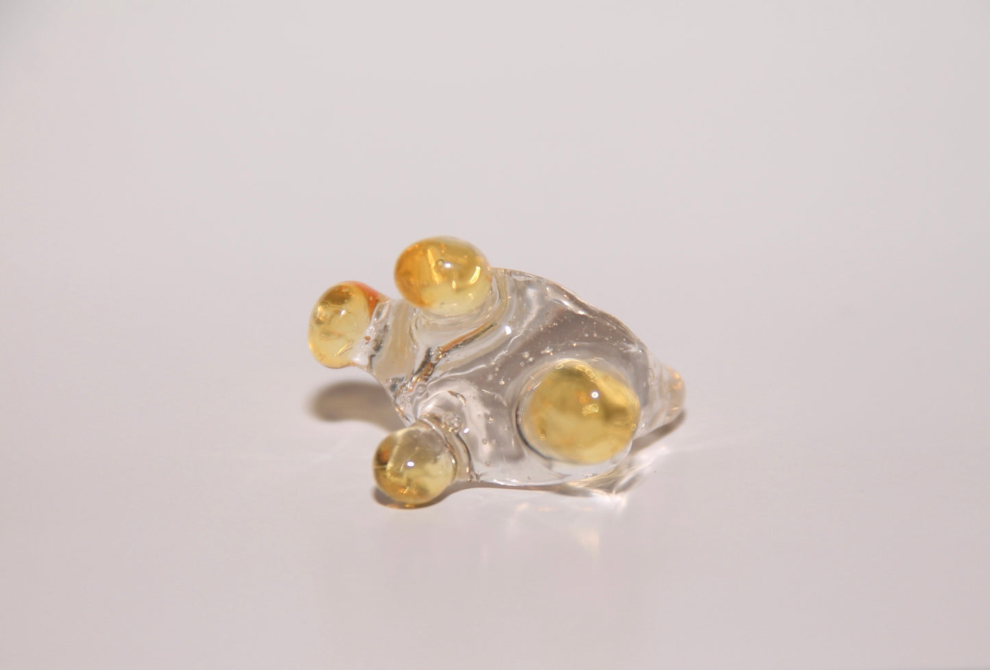 Gusanitos Amarillo/Transparente Ring