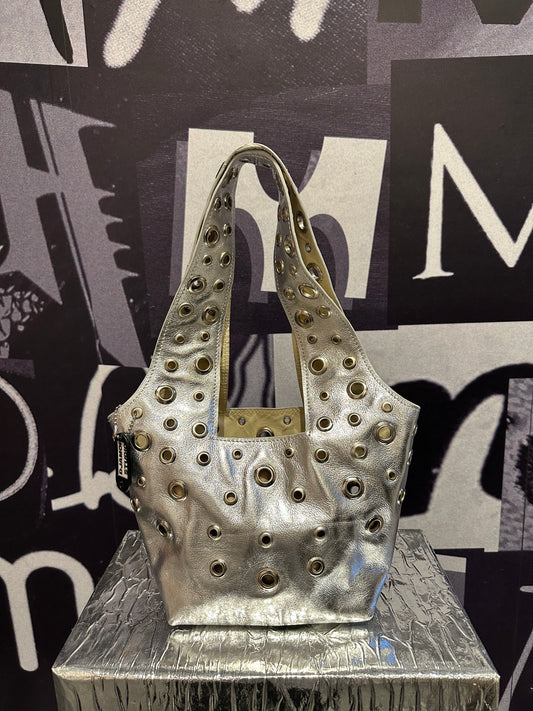 Bolsa de Piel Plata
