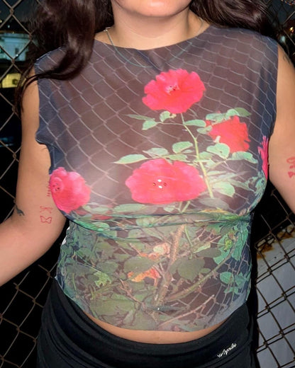 Top Mesh Rosas