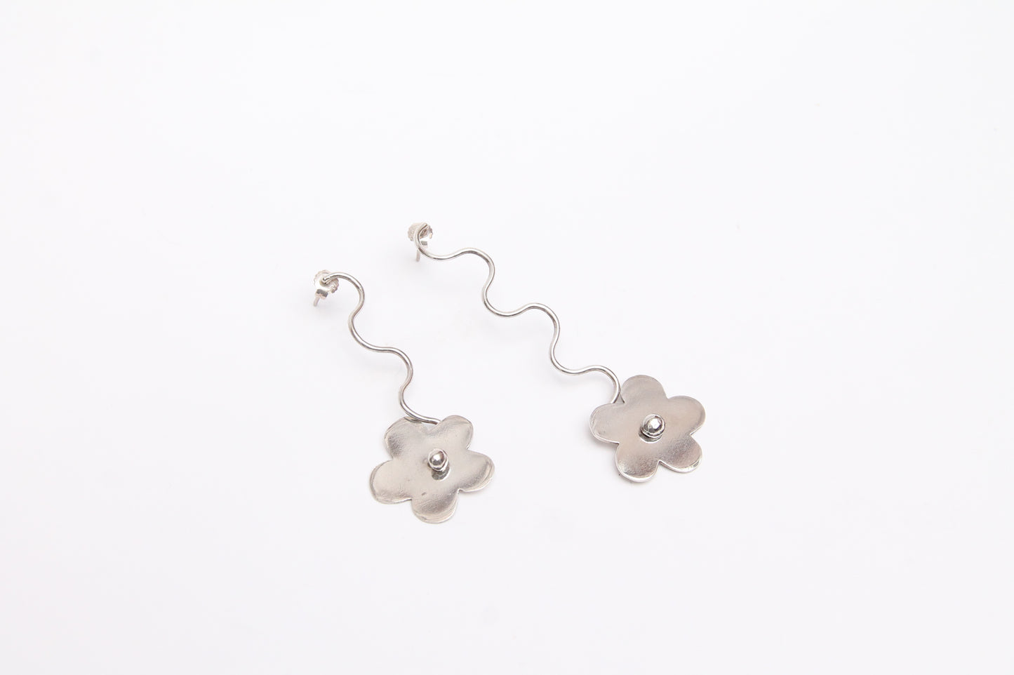 Aretes Flores Columpio