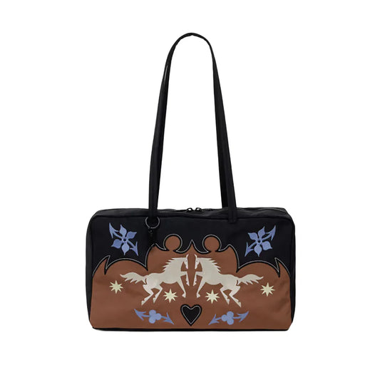 Medium Bowler Western Appliqué Bag
