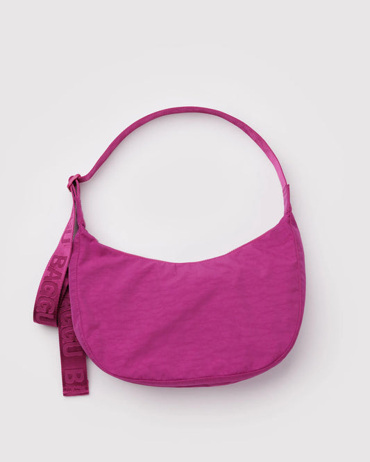 Medium Crescent Deep Fuchsia Bag