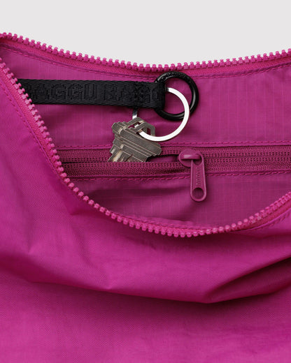Medium Crescent Deep Fuchsia Bag