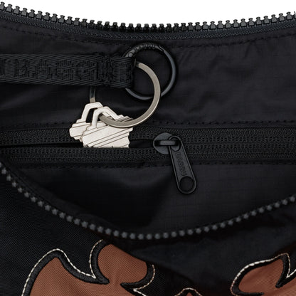 Medium Crescent Western Appliqué Bag