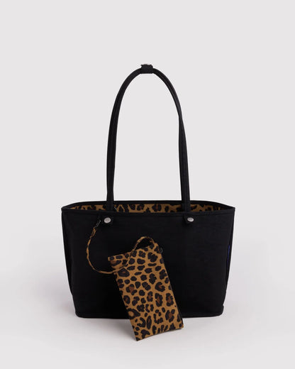 Medium Reversible Tote Leopard Mix