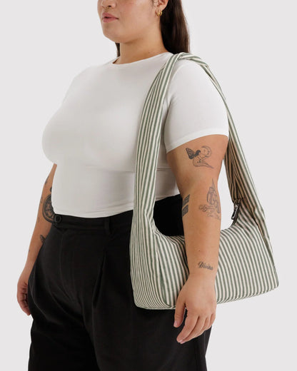 Meringue Bag Sage Stripe