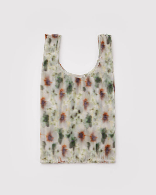 Pleated Baggu Abstract Floral Bag
