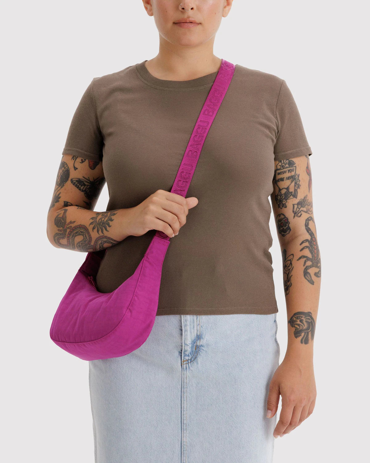Crescent Deep Fuchsia Bag