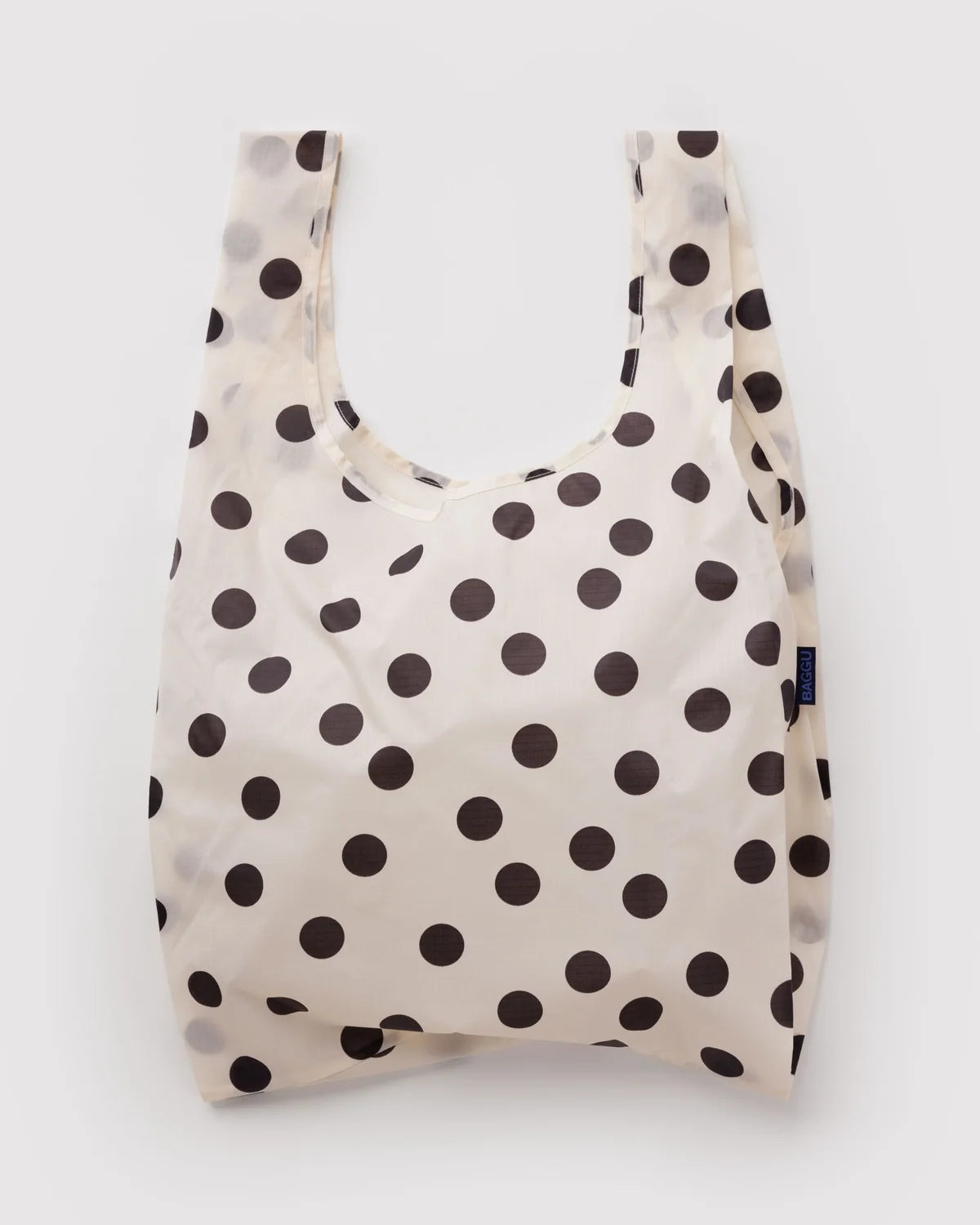 Standard Baggu Cream & Black Polka Dot