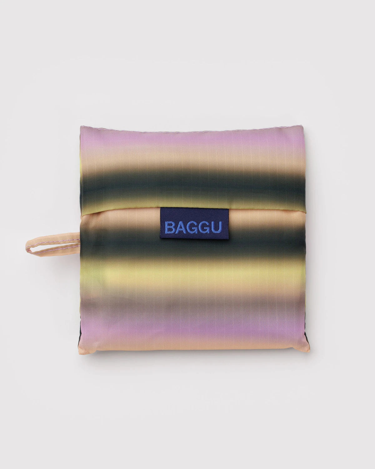 Standard Baggu Gardient Stripe Pink & Yellow Bag
