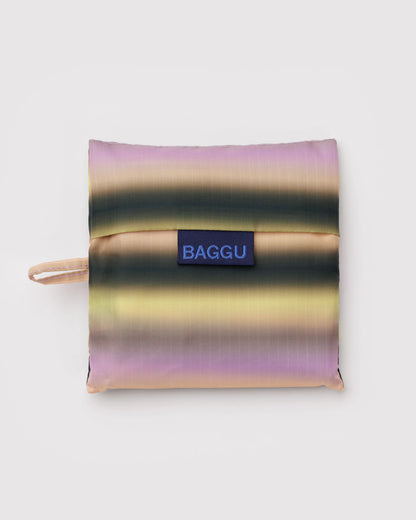 Standard Baggu Gardient Stripe Pink & Yellow Bag