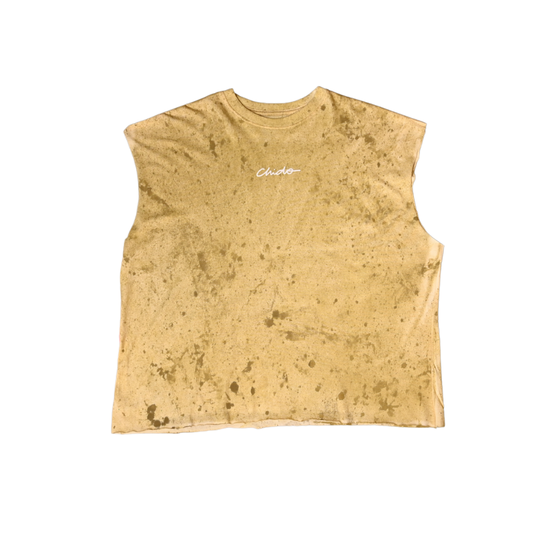 TANK TOP TIE DYE SIGNATURE BEIGE