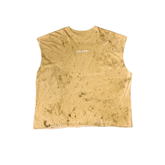 TANK TOP TIE DYE SIGNATURE BEIGE