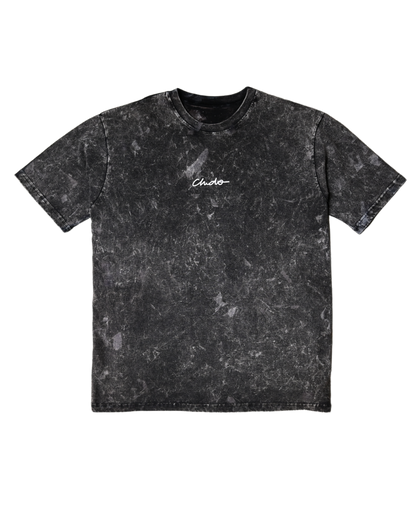 PLAYERA OVER NEGRA TYE-DYE