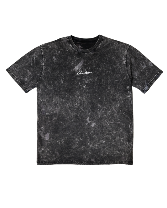 PLAYERA OVER NEGRA TYE-DYE