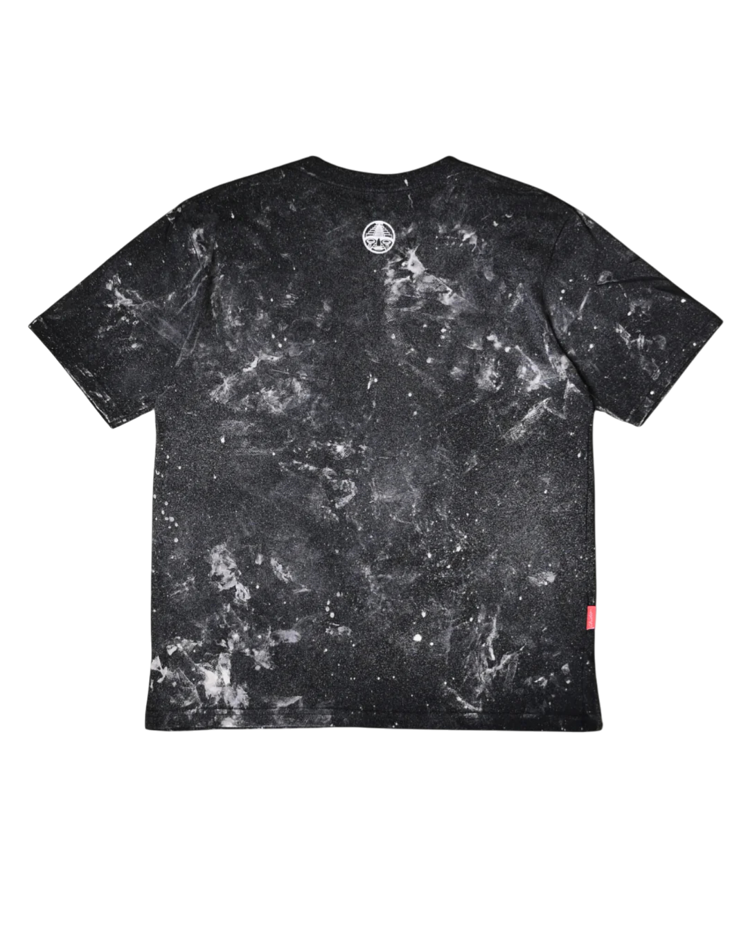 PLAYERA OVER NEGRA TYE-DYE