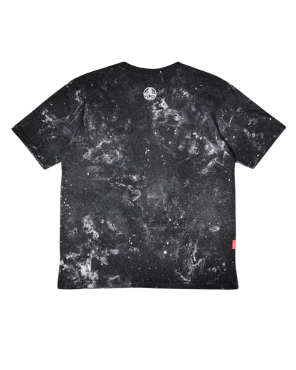 PLAYERA OVER NEGRA TYE-DYE